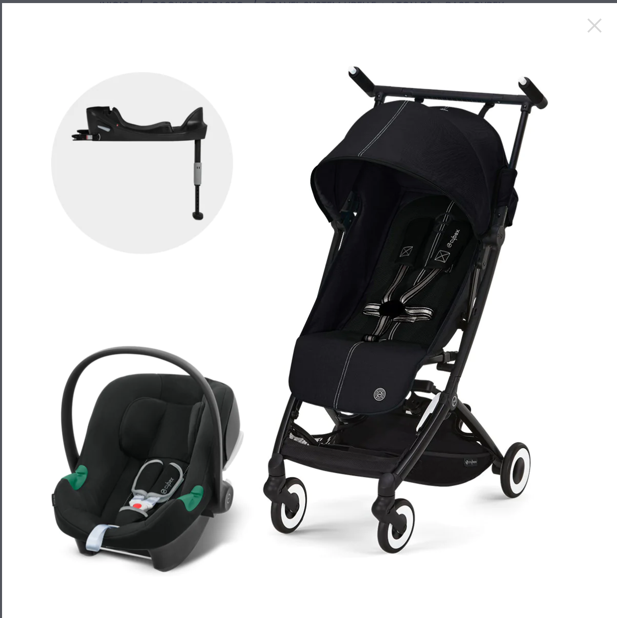 Coche de Paseo LIBELLE + silla ATON B2 + base para auto