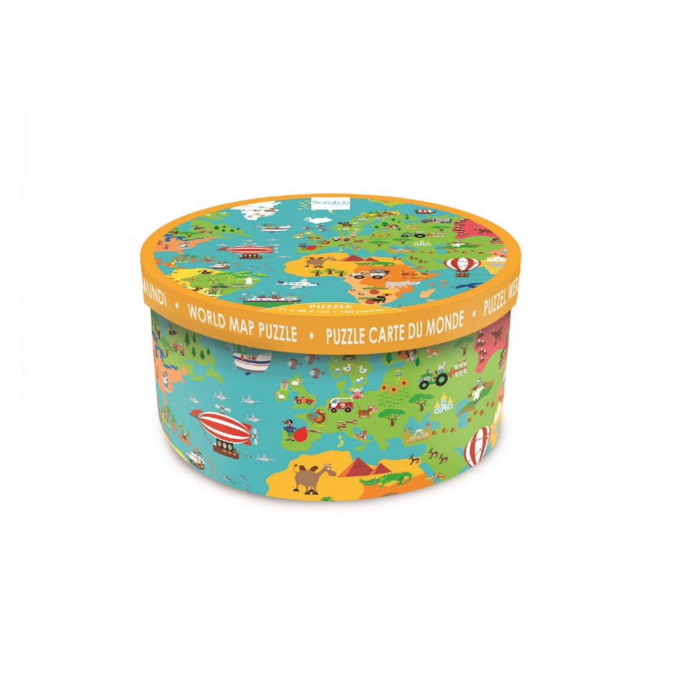 Puzzle 150pcs, mapa del mundo