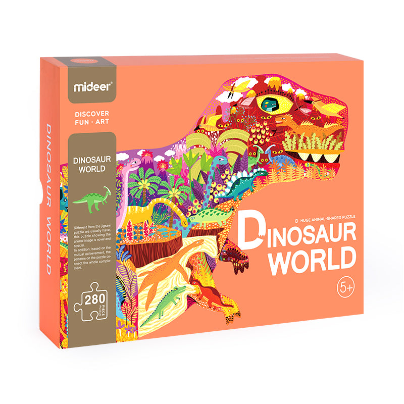 Puzzle con forma dinosaurio