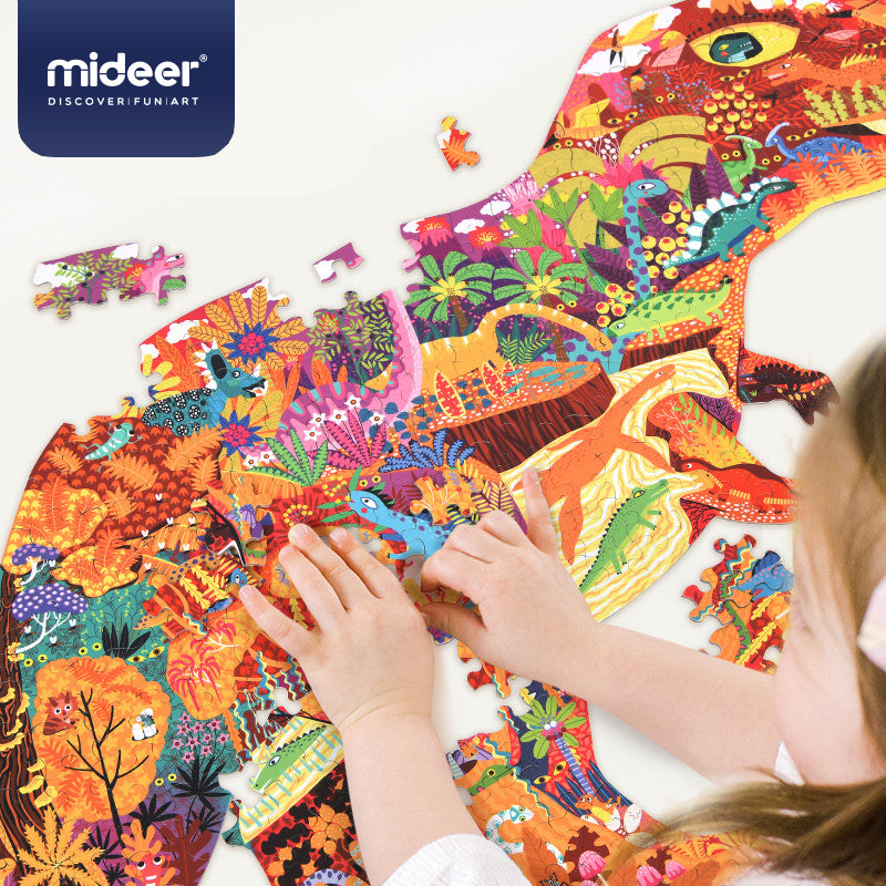 Puzzle con forma dinosaurio