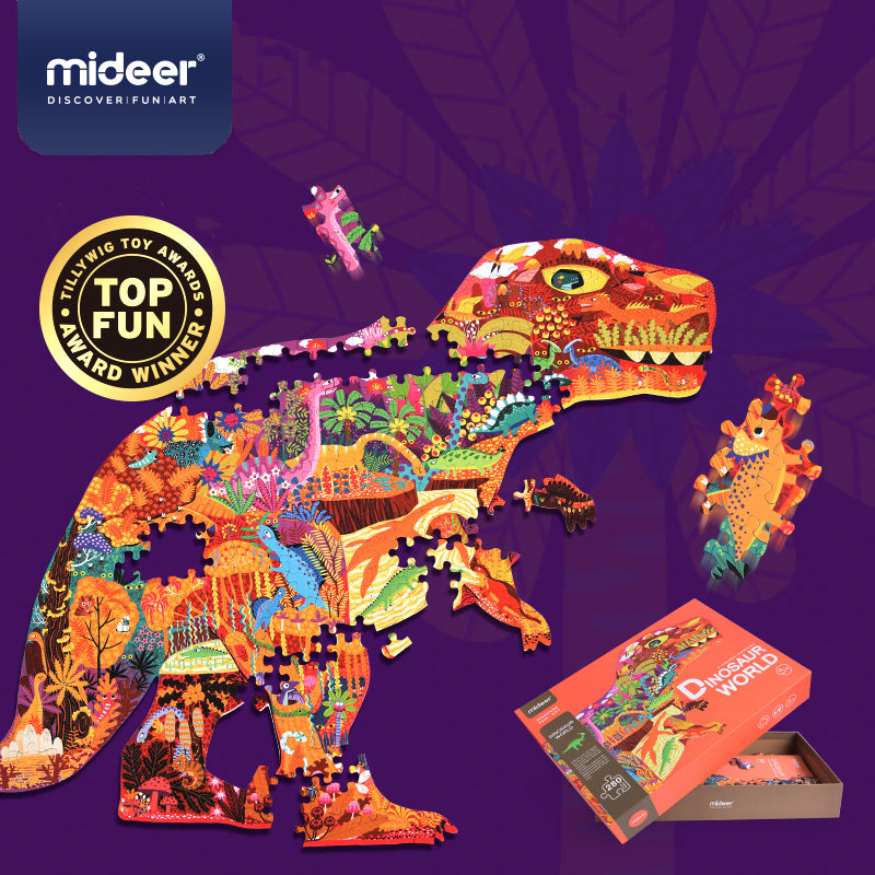 Puzzle con forma dinosaurio