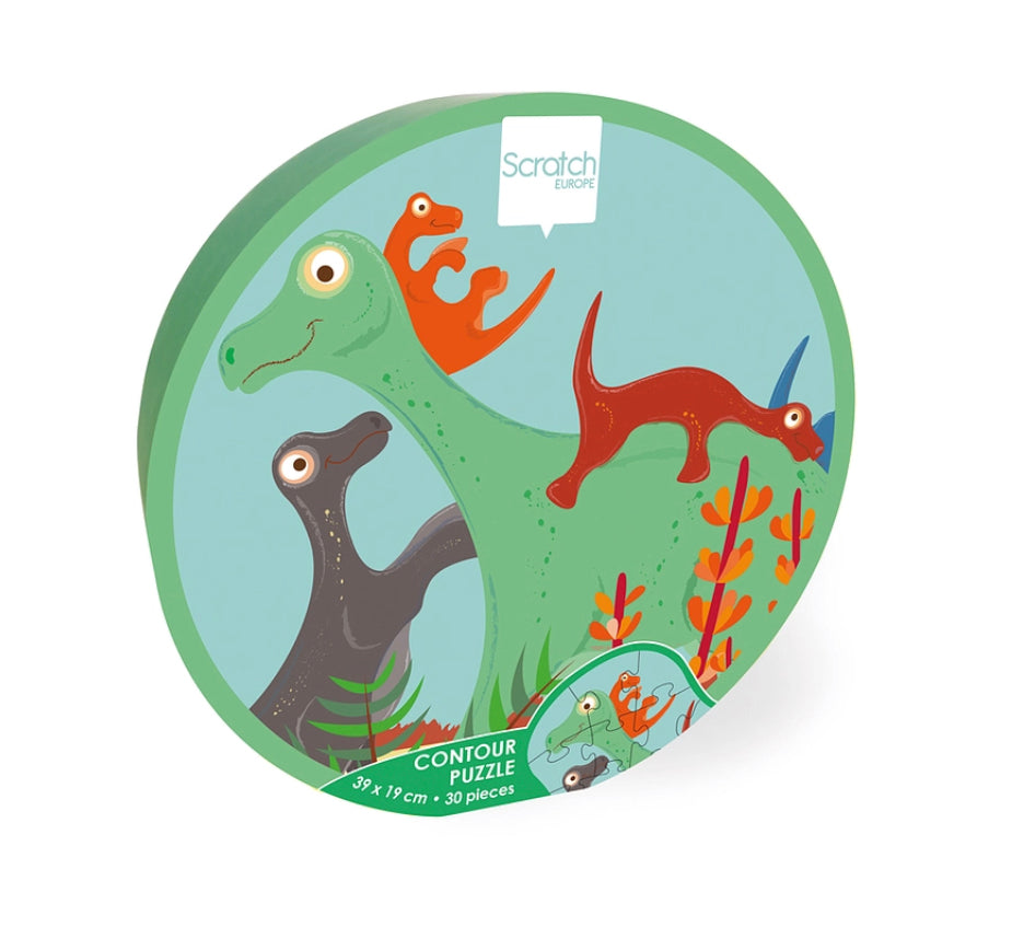 Puzzle con forma dinosaurio, 30pcs