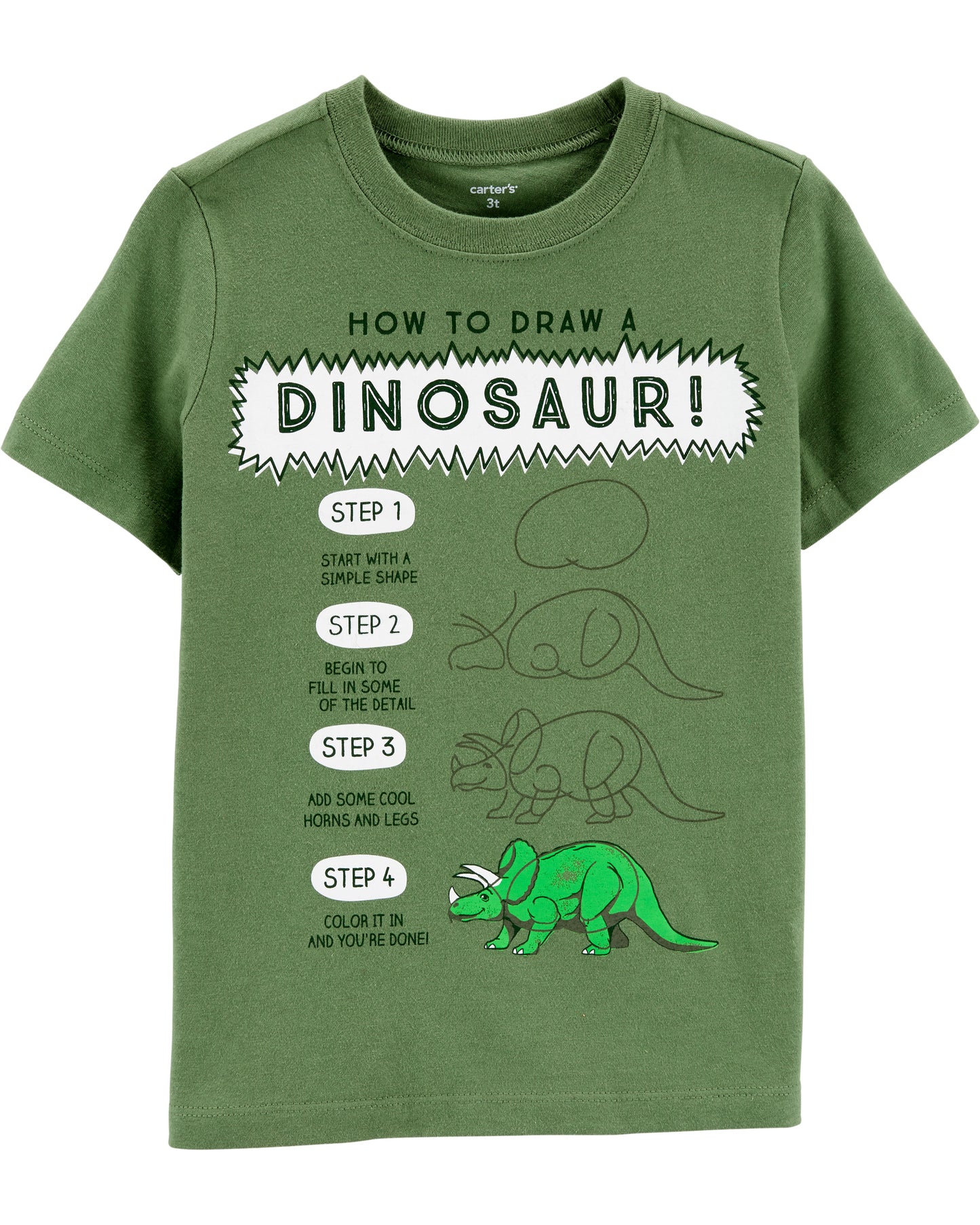 Polera "Cómo dibujar un dinosaurio?"