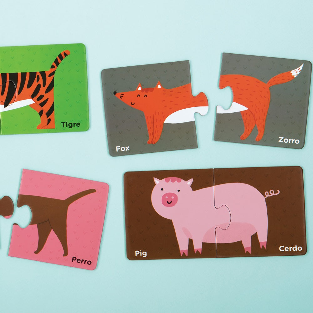Puzzle de pares, español-inglés
