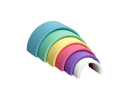 Arcoiris de color pastel 6pcs