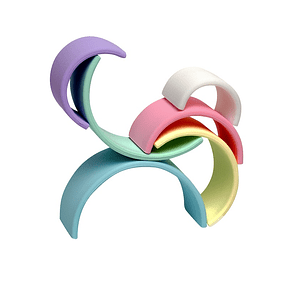 Arcoiris de color pastel 6pcs