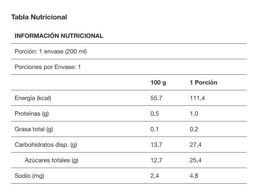Jugo Manzana Durazno orgánico 3u.
