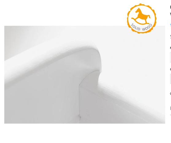 Cuna-Cama de transición de madera Viktoria (incl. colchón)