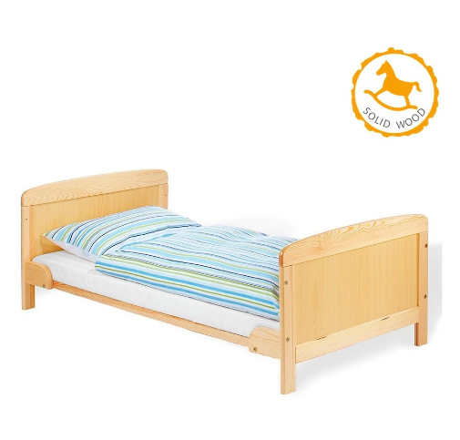 Cuna-cama de transición de madera (incl. colchón)