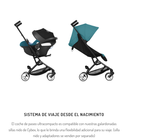 Coche de Paseo LIBELLE + silla ATON S2 + base para auto