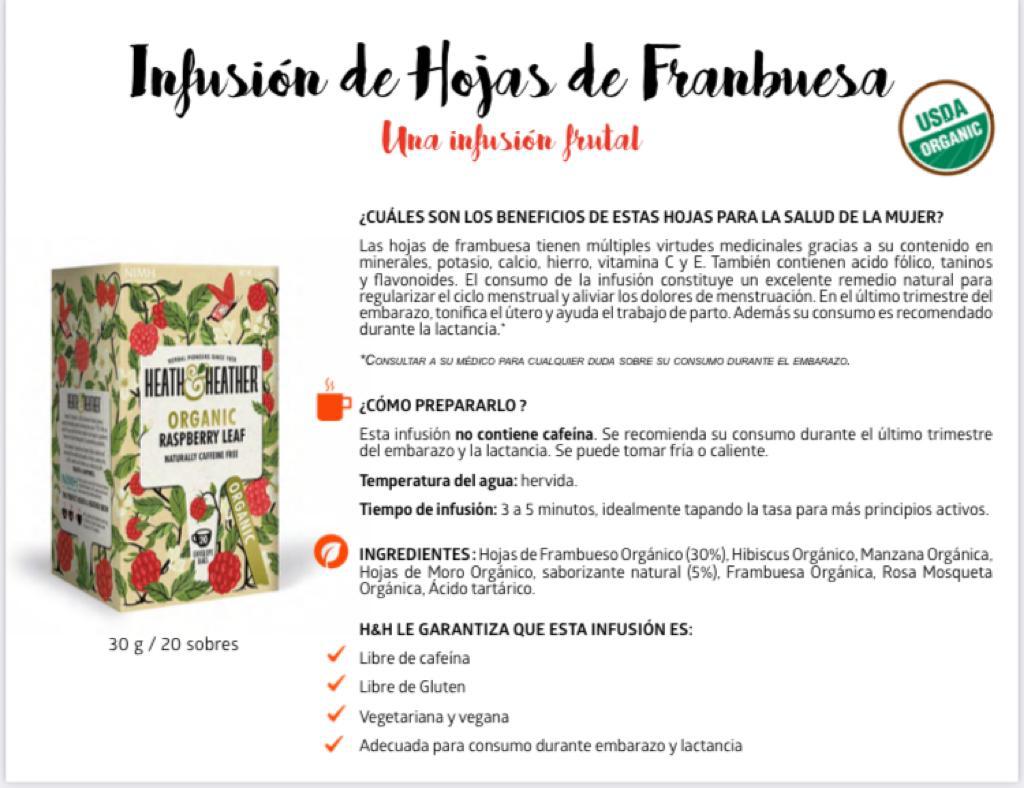 Infusión hojas de Frambuesa - APEGA2