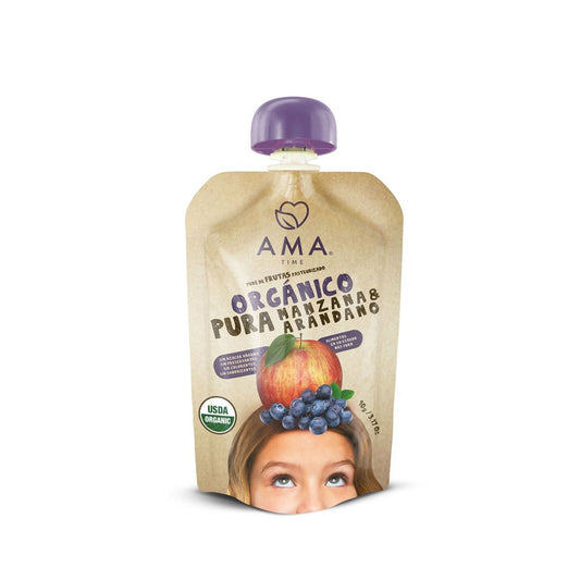 Puré de Manzana Arándano orgánico x3