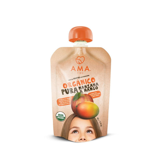 Puré de Manzana Mango orgánico x3