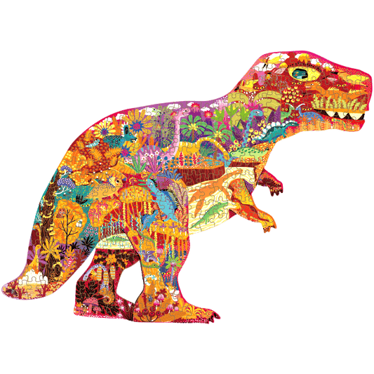 Puzzle con forma dinosaurio