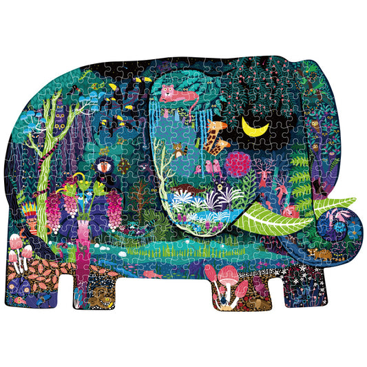 Puzzle con forma, sueño de elefante